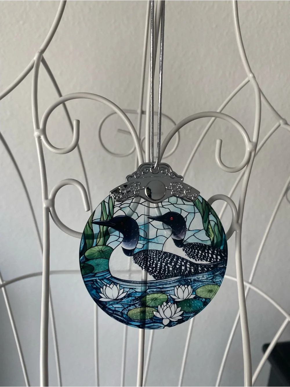 Loon Birds Stained Glass Ornaments